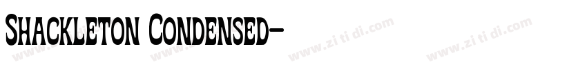 Shackleton Condensed字体转换